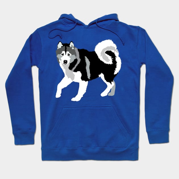 Alaskan Malamute Husky Dog Hoodie by HotPinkStudio.Me